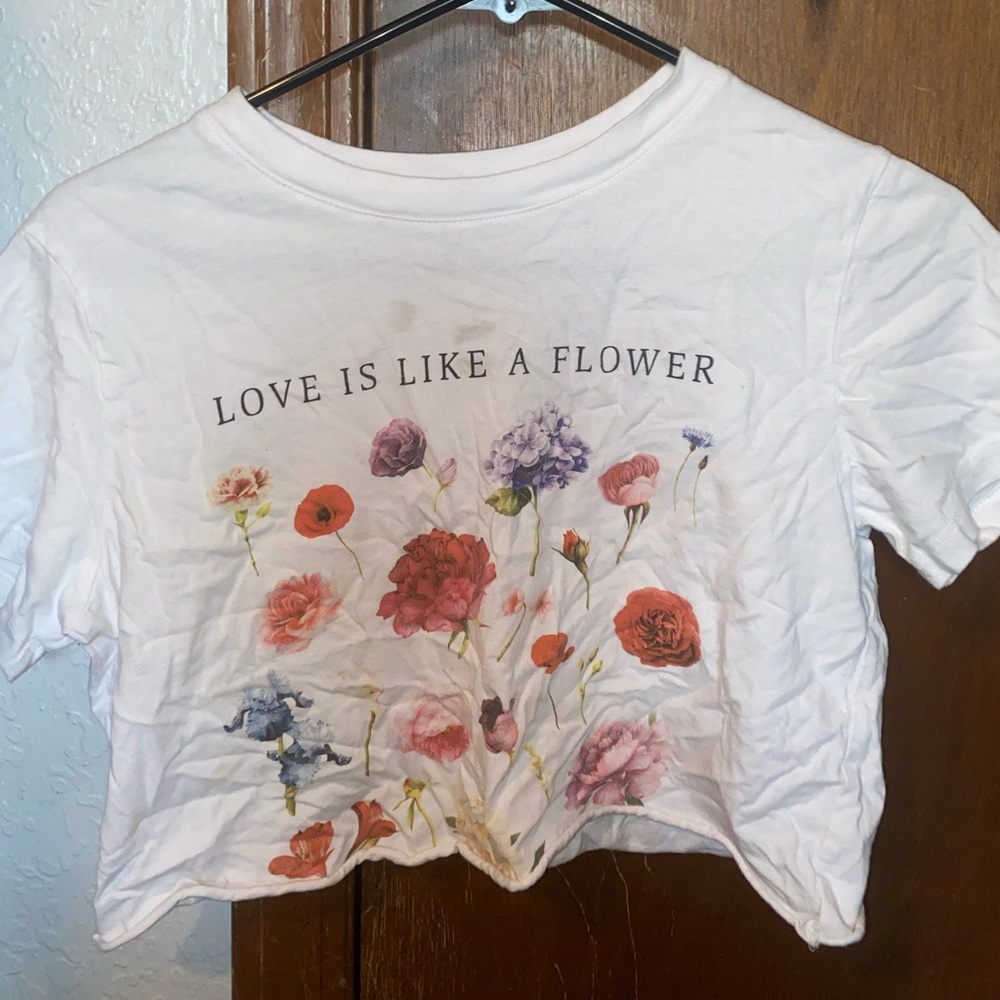 “Love is Like a Flower” Crop Top